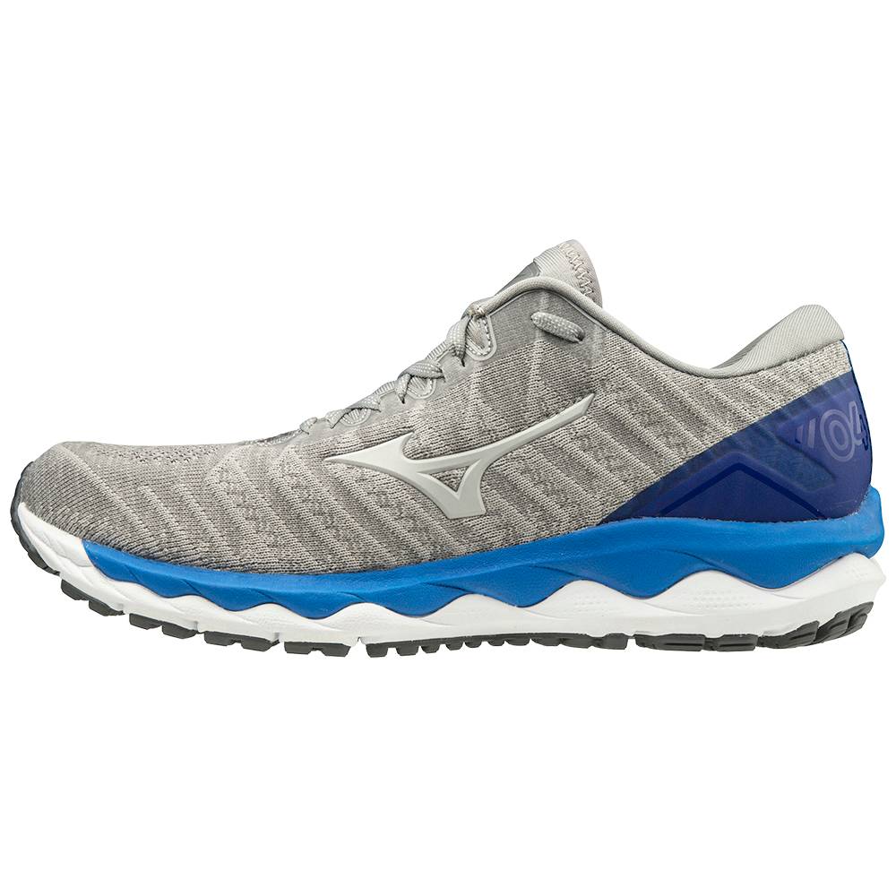 Panske Bezecke Topanky Mizuno Wave Sky 4 WAVEKNIT™ 2E (Wide) Siva Vypredaj ROBN17965